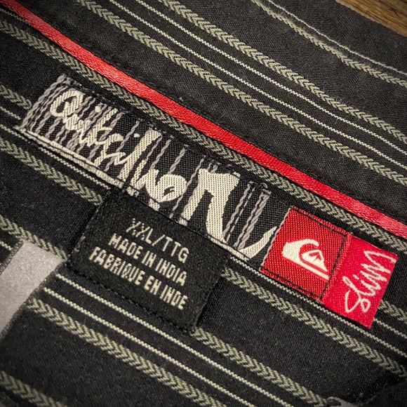 Quicksilver Slim Long Sleeve Button Down Casual Dress Shirt - Picture 11 of 12